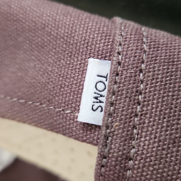 Toms Brown Canvas Slip-Ons - Picture 2 of 5